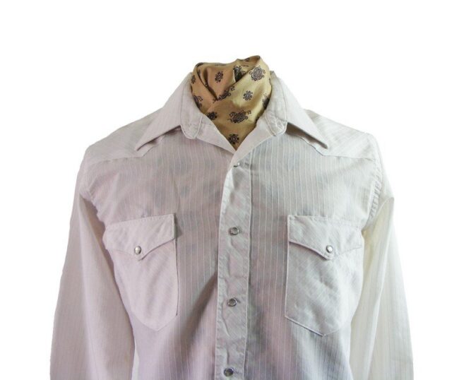 Wrangler Long Sleeved White Western Shirt - Image 2