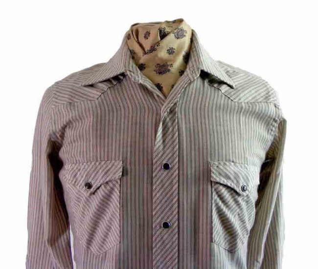 Wrangler Striped Long Sleeved Western Shirt - Image 2