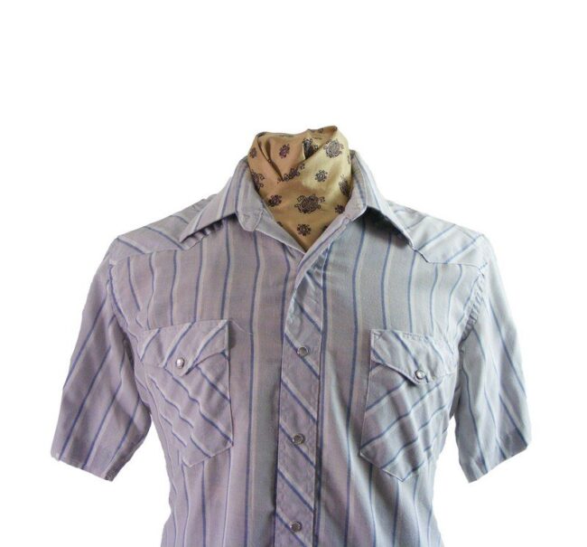 Wrangler Striped Short Sleeved Western Shirt - Image 2