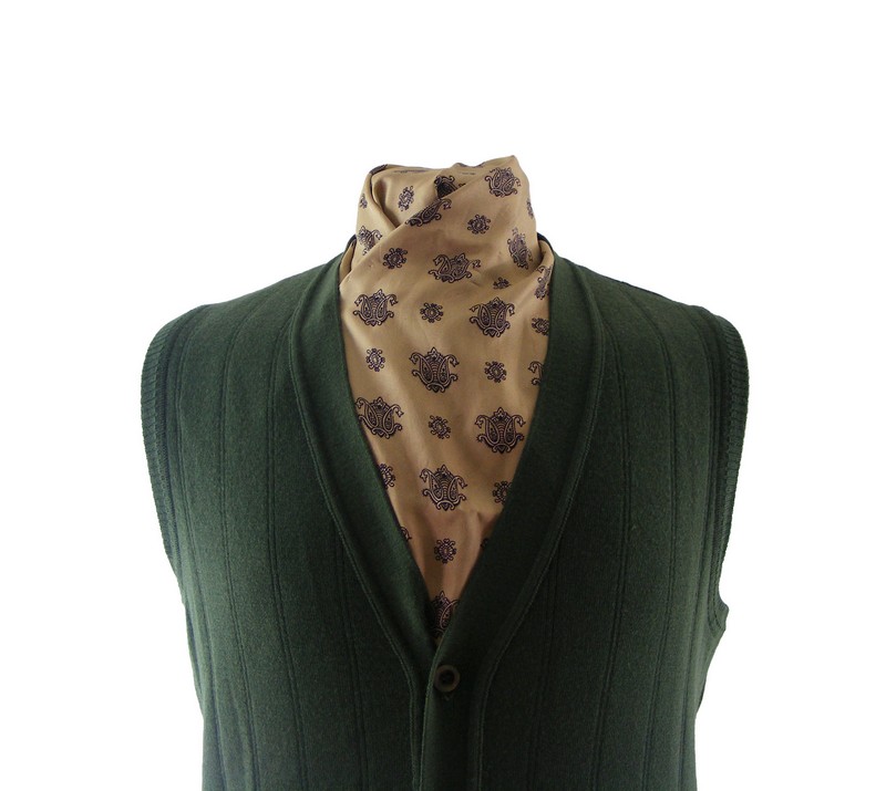 80s Olive Green Button Through Tank Top - L - Image 2