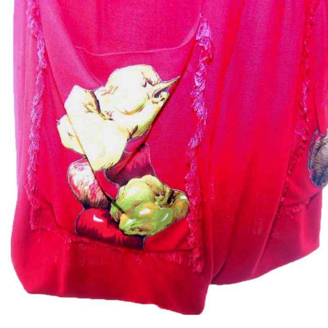 Paysanne Country Style Red 50s skirt - 6 - Image 3