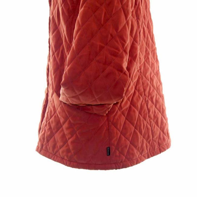 Barbour Ladies Burnt Orange Diamond Quilted Jacket - 16 - Image 4