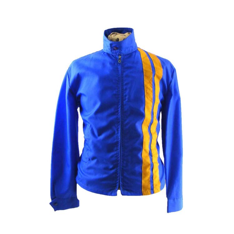 Cool blue racing jacket - Blue 17 Vintage Clothing