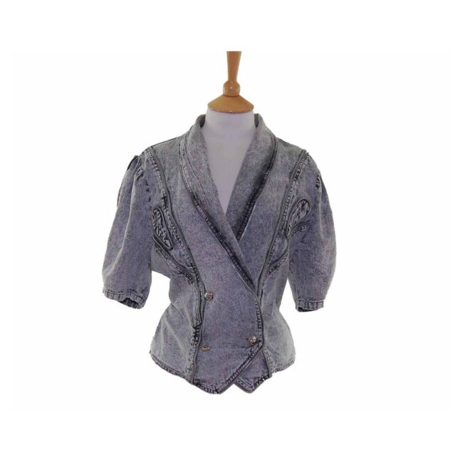 80s Acid Washed Denim Jacket - 10