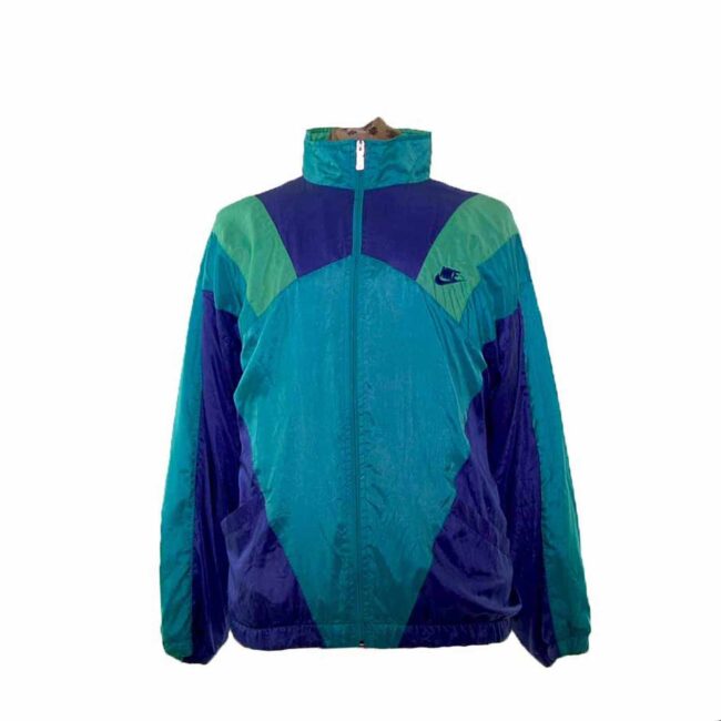 Nike Green Contrast Shell Suit Jacket - L