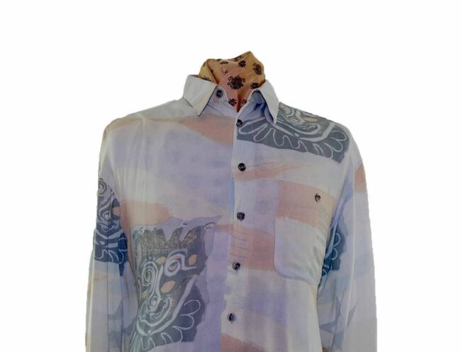 80s Joker Printed Long Sleeve Shirt - L - Image 2