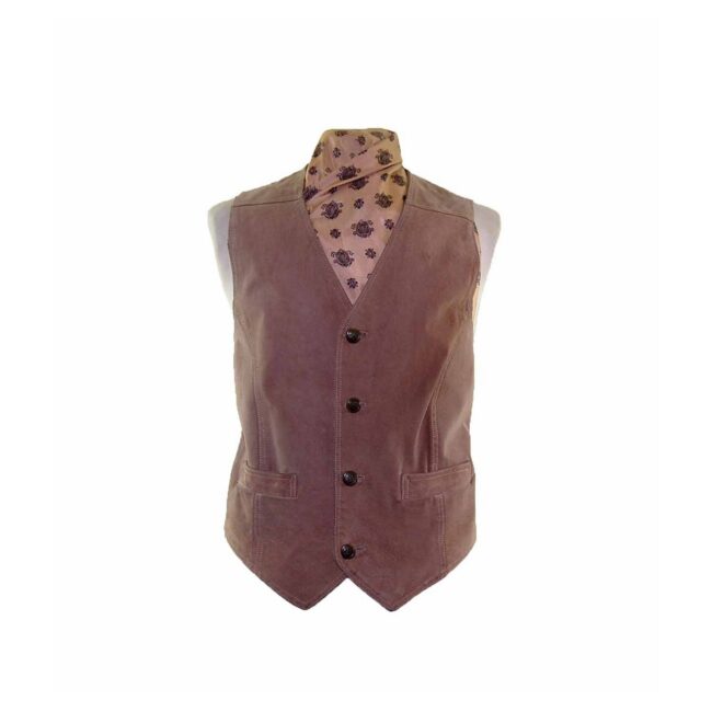 Tan Authentic Suede Waistcoat