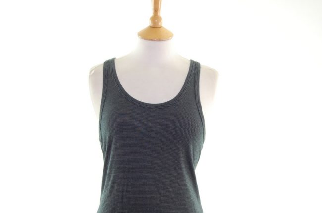 Womens Black Striped Vest Top - 10 - Image 2