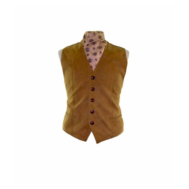 Tartan Suede Waistcoat