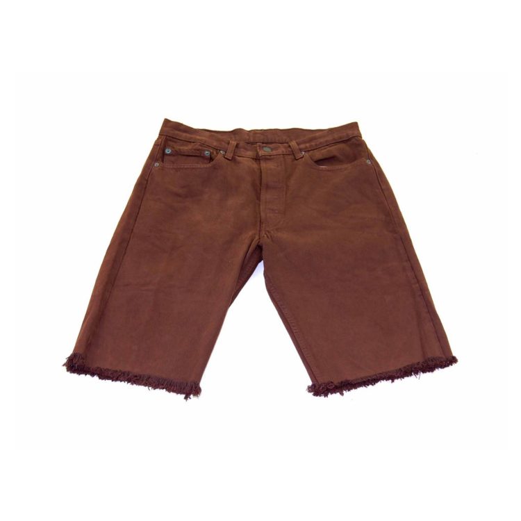 Levis Brown Denim Long Shorts