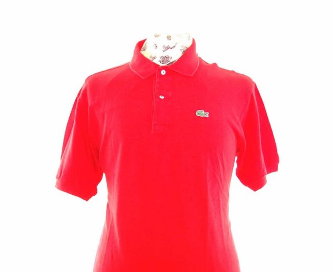 Lacoste Bright Red Polo Shirt - L - Image 2
