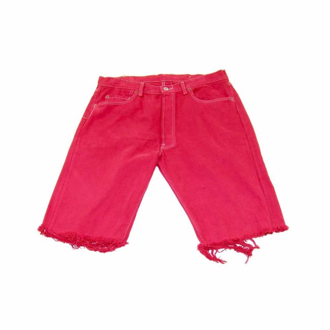 Levis Red Denim Long Shorts