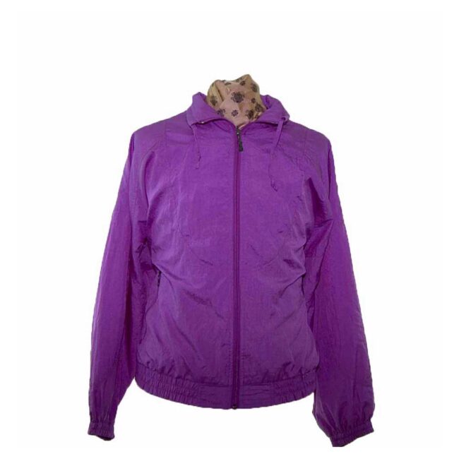 80s Magenta Purple Shell Suit Two Piece - XL