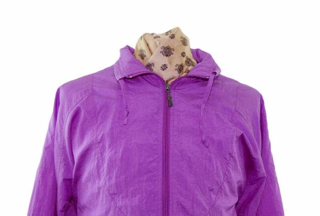 80s Magenta Purple Shell Suit Two Piece - XL - Image 3