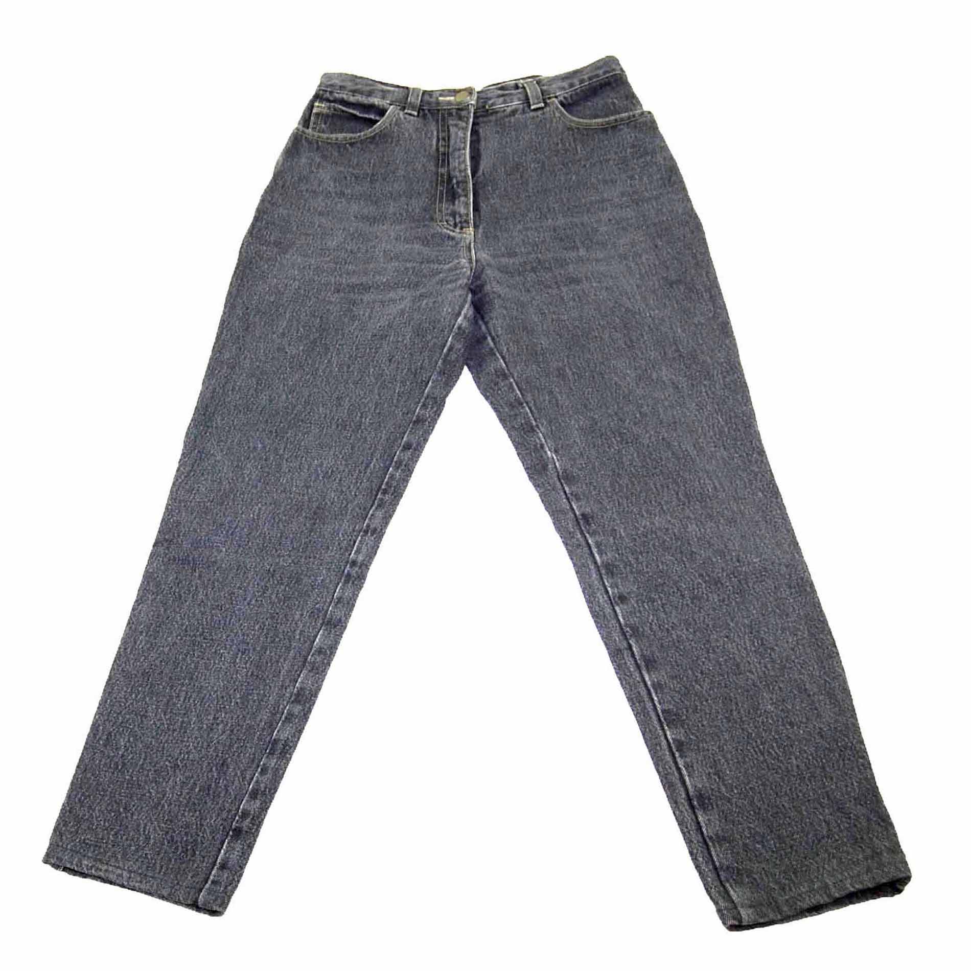 90s Black Denim Vintage Mom Jeans - Blue 17 Vintage Clothing