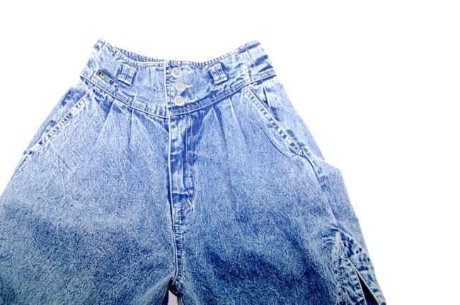 90s Acid Wash Denim High Wasited Jeans - 6 - Image 2