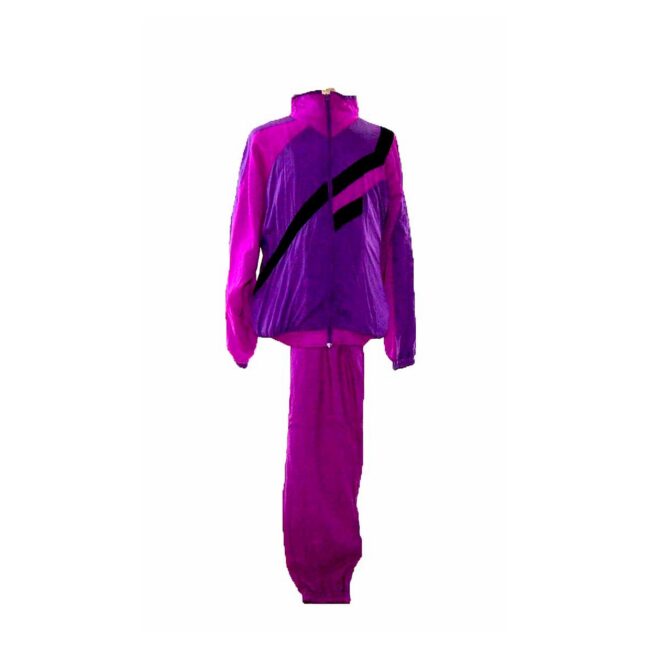 80s Purple Pink Shell Suit Two Piece - XL - Image 2