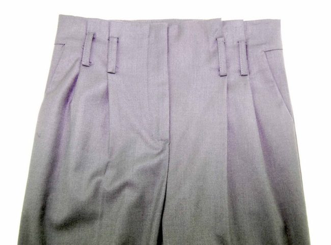 90s High Rise Dark Grey Dress Pants - 10 - Image 2