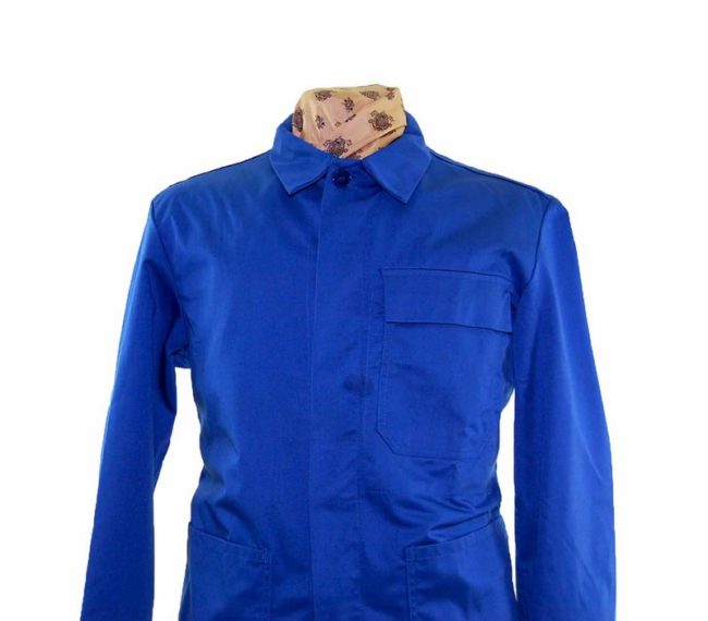 Royal Blue Cotton Work Jacket - L - Image 2