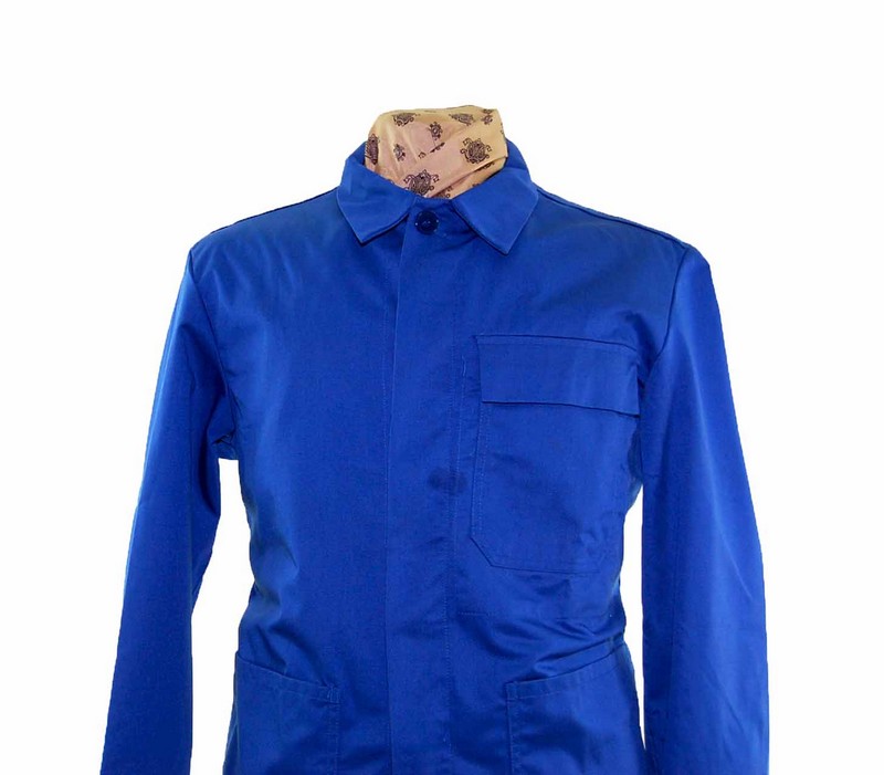 Royal Blue Cotton Work Jacket - Blue 17 Vintage Clothing