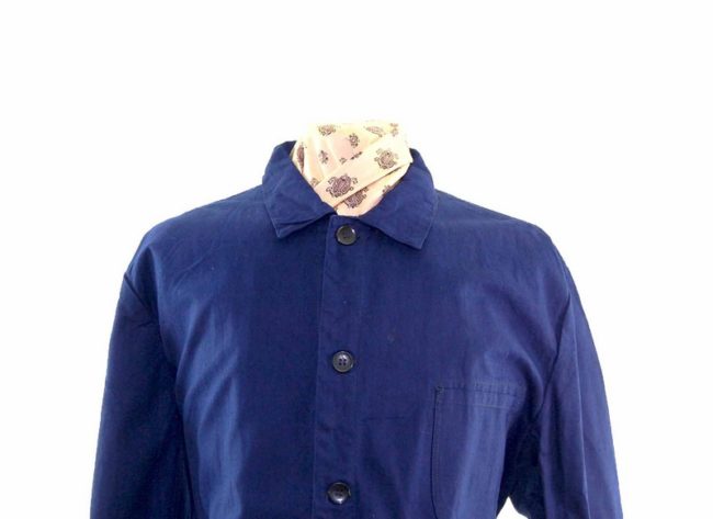 Navy Cotton Work Jacket - XXXL - Image 2