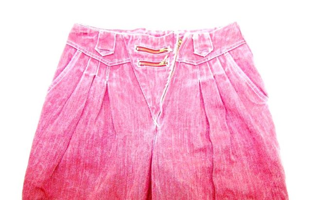 90s Red High Waisted Denim Jeans - 10 - Image 2