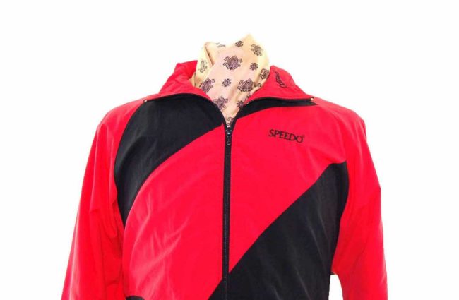 90s Speedo Red Shell Suit Top - M - Image 2