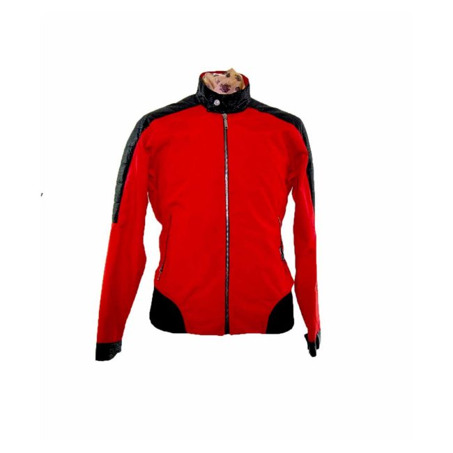 Mens Red Biker Style Jacket - M