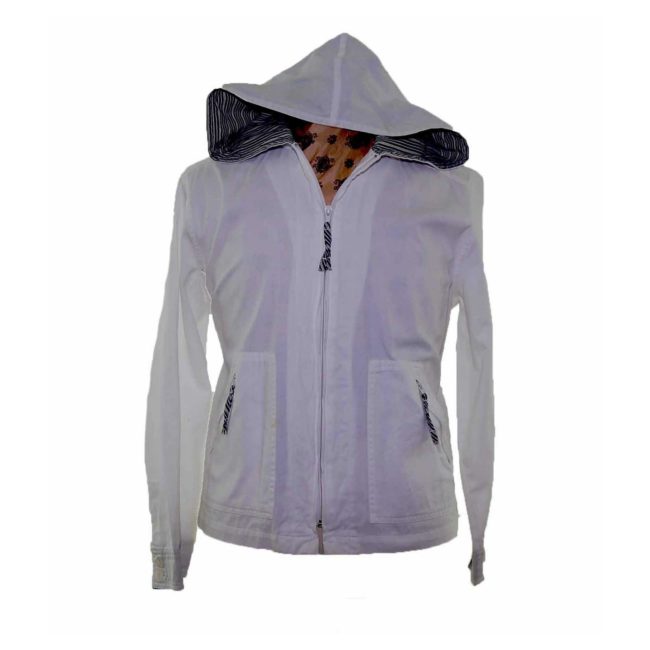 Womens Sailor Style Cotton Jacket - 14