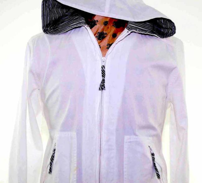 Womens Sailor Style Cotton Jacket - 14 - Image 2