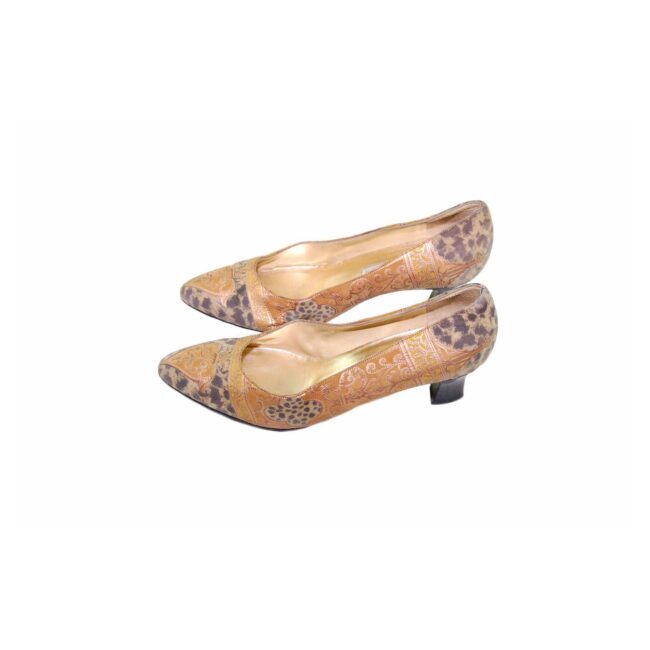 80s Leopard Print Tapestry Pumps