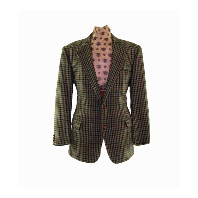 Burberry Grey Large Checked Blazer - XL