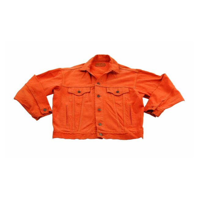 90s Levis Bright Orange Denim Jacket - L