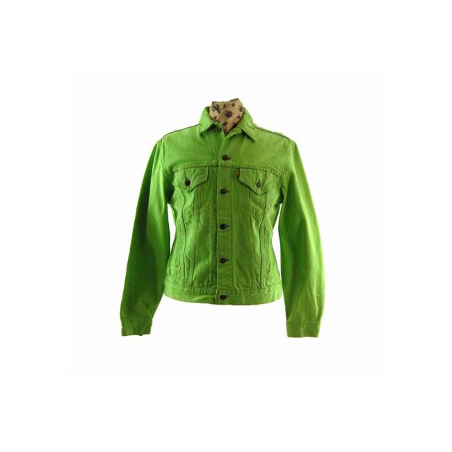 90s Levis Lime Green Denim Jacket - L
