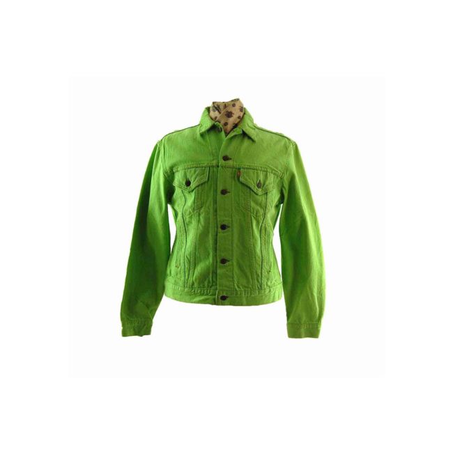 green levi jean jacket