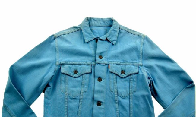 90s Levis Baby Blue Denim Jacket - M - Image 2