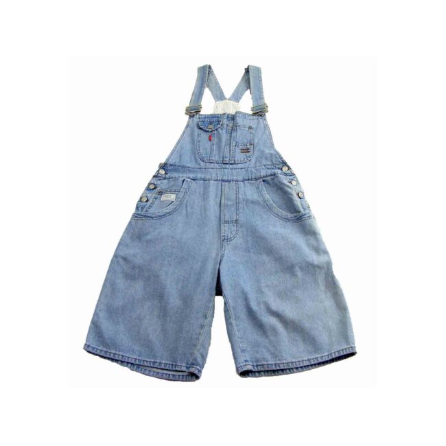 Denim 90s Cropped Dungarees - 10