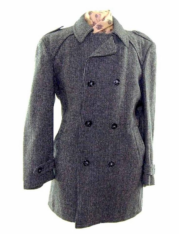 Double Breasted Pea Coat Mens