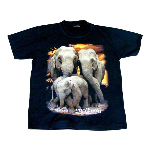Elephant print T shirt - M