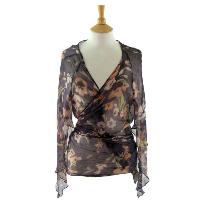 Floral Silk Chiffon Top