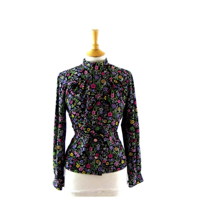 Floral multicolour print blouse