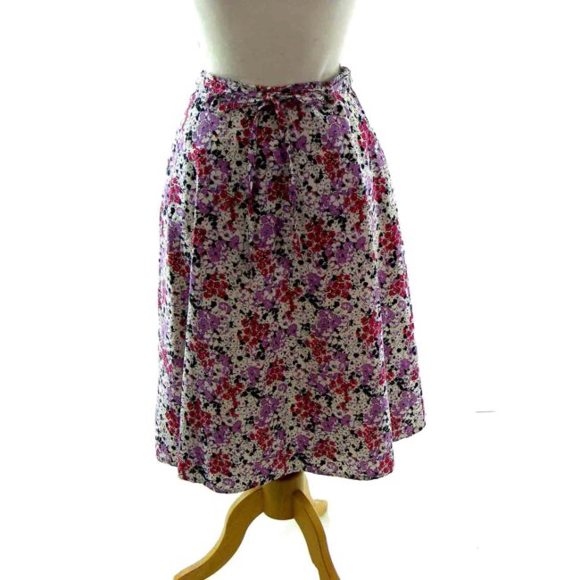Floral print 70s vintage Skirt