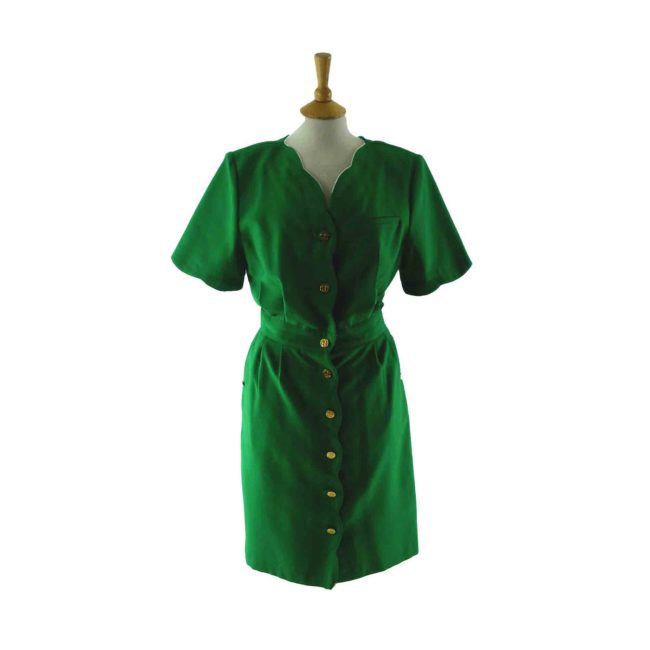 Forest Green 90s dress
