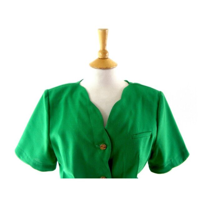 Forest Green 90s dress - Image 2