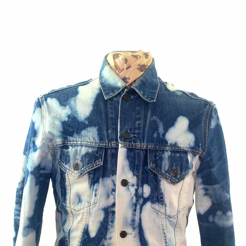 70s Levis tie dye denim jacket- M - Blue 17 Vintage Clothing