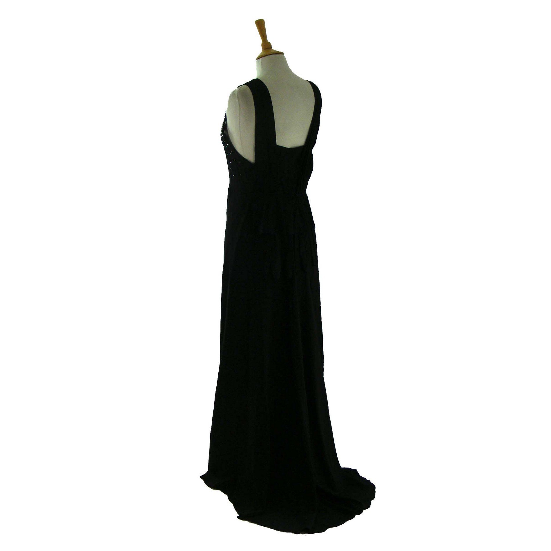 Full Length 1940s Evening Dress - Blue ...