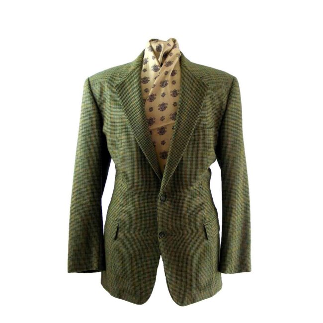 Green tweed Burberry jacket