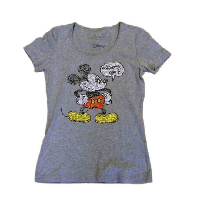 Grey Micky Mouse T-shirt