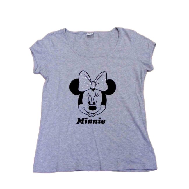 Grey Minnie Cartoon T shirt