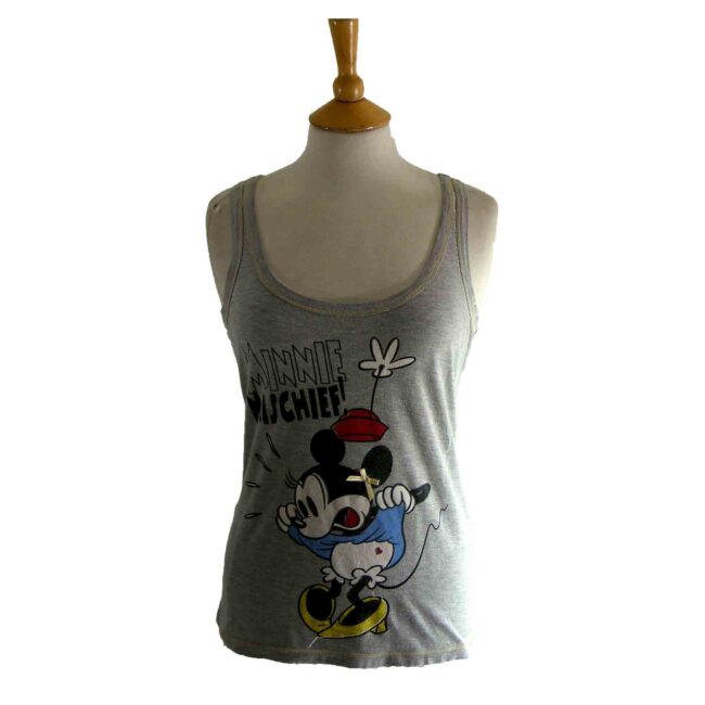 Grey Minnie Mischief Vest -UK 8
